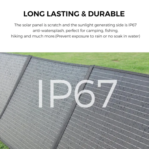 Panneau Solaire pliable 200W pour F1200 F2400 F3600 – Image 5